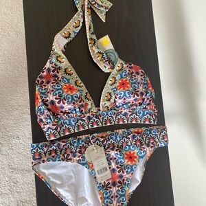 NWT Boden Multicolor Floral Bikini Set
